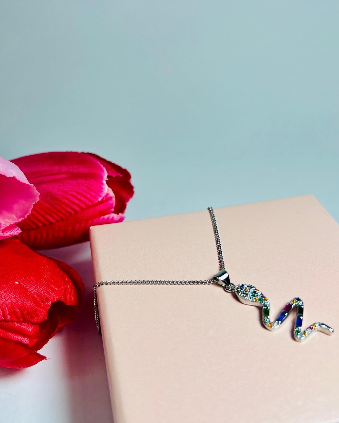 COLLANA SERPENTE ZIRCONI