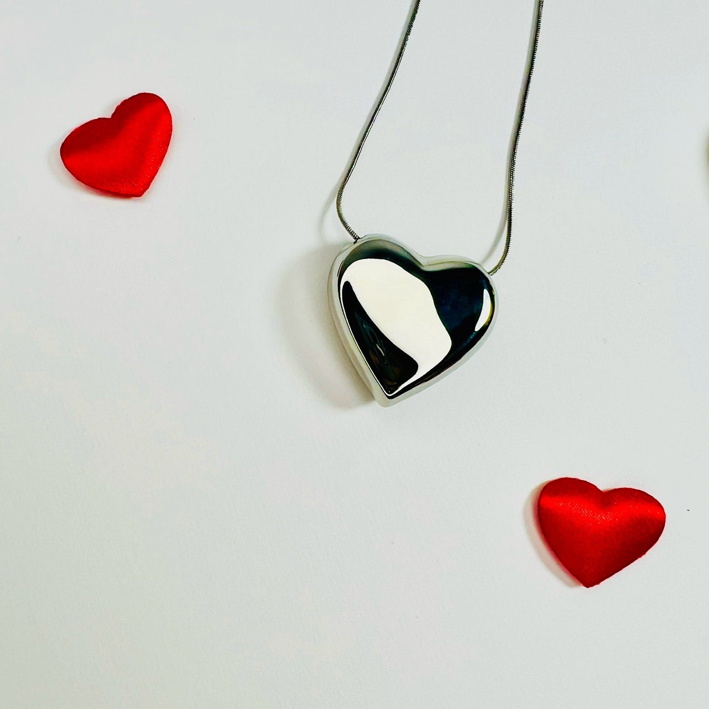 COLLANA CUORE BOMBATO