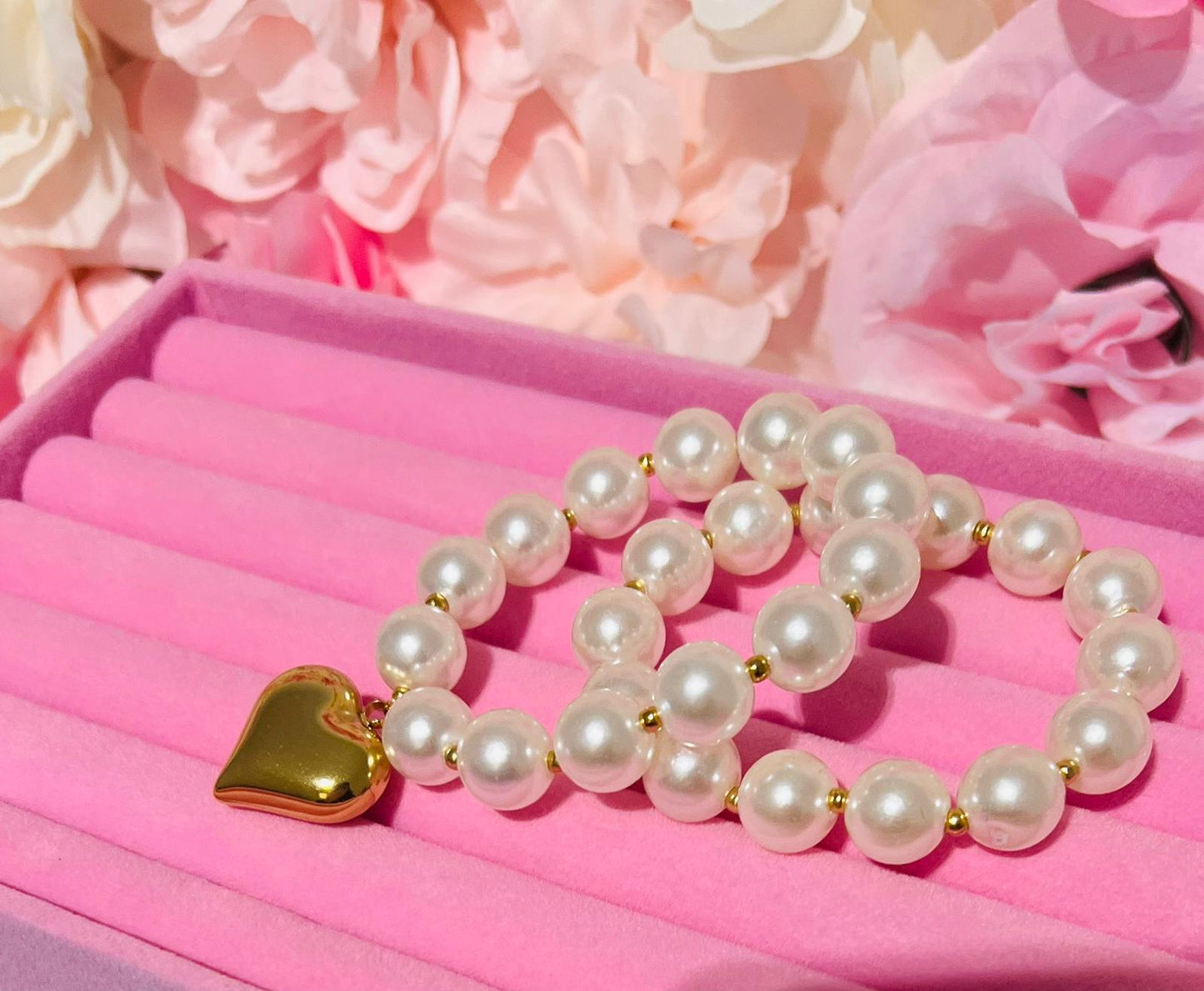 BRACCIALE HEART PERLE