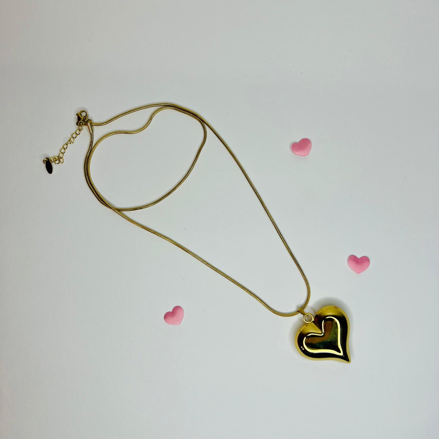 COLLANA CUORE 3D LUNGA