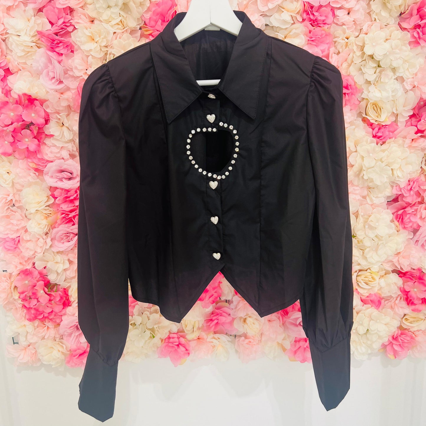 CAMICIA CROPPED HEART