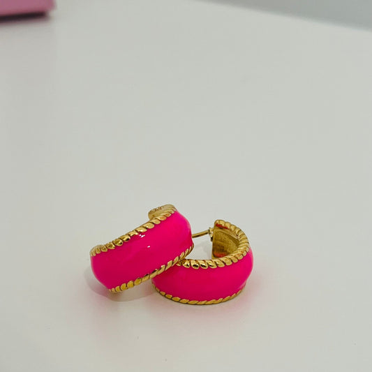 ORECCHINI CERCHIO PINK