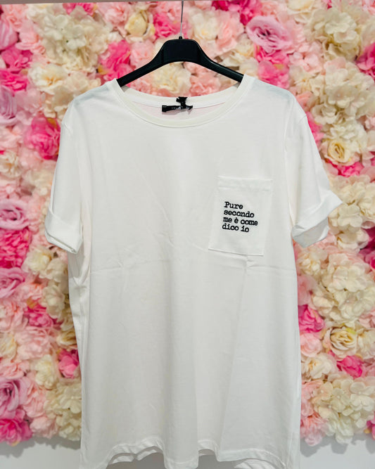 T-SHIRT RICAMO LUMINA