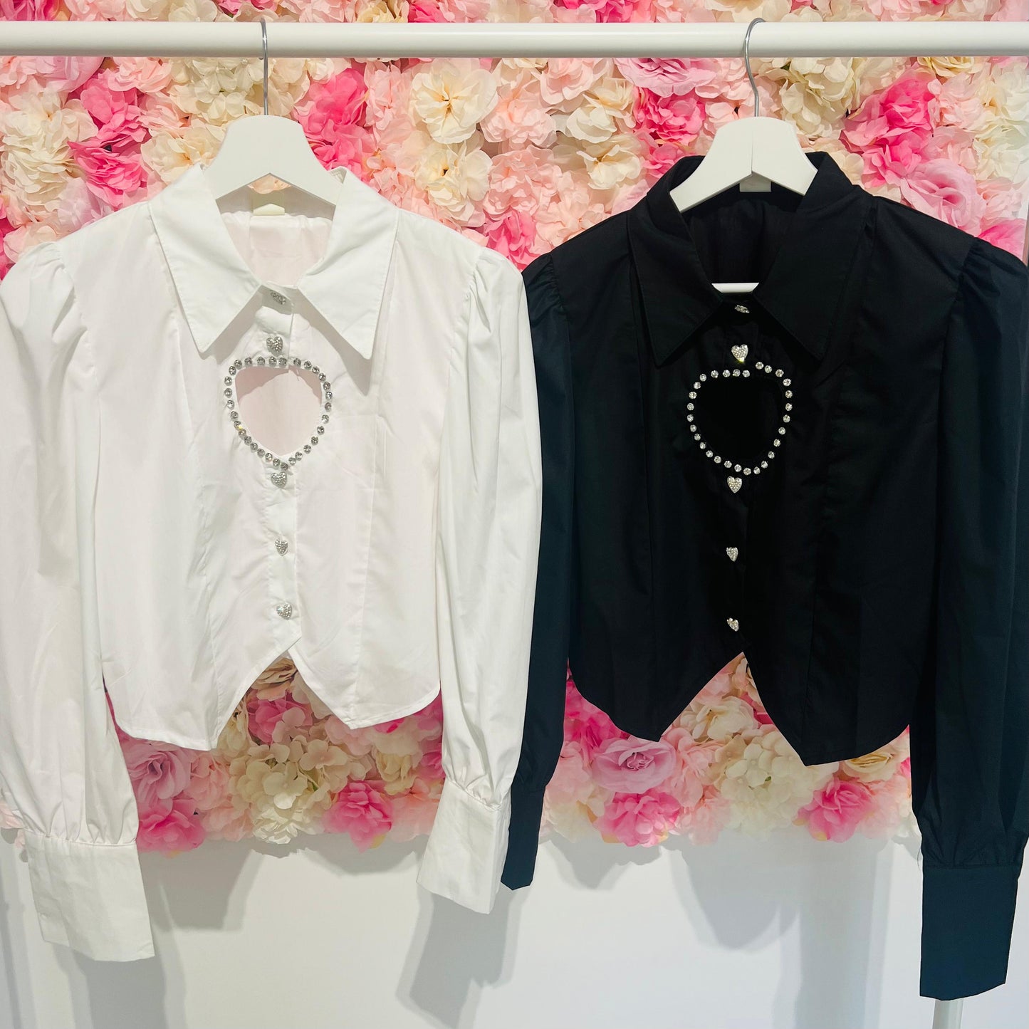 CAMICIA CROPPED HEART