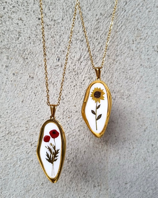 COLLANA GIRASOLE - PAPAVERO