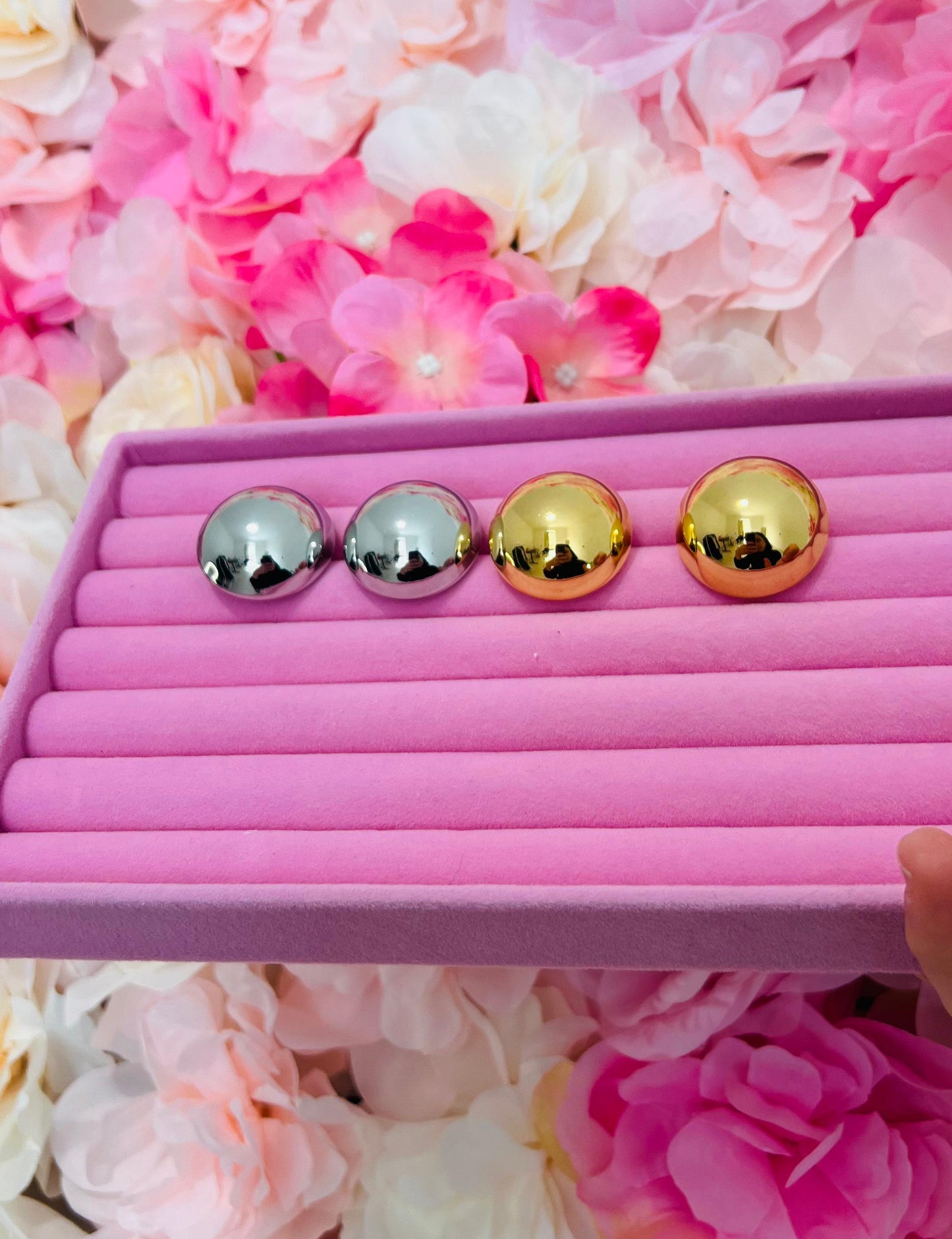 ORECCHINI BOTTONE BIG