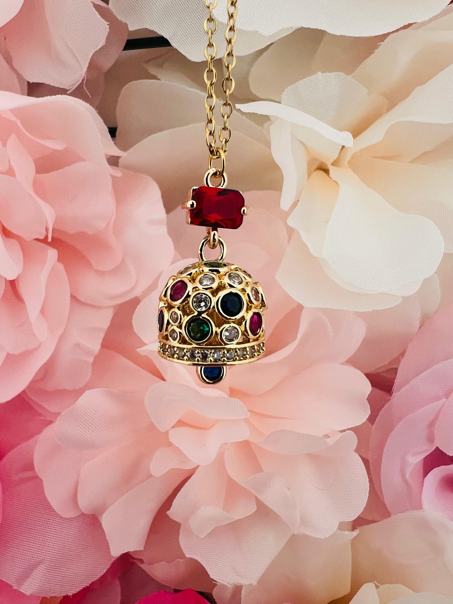 COLLANA CAMPANA CON ZIRCONI