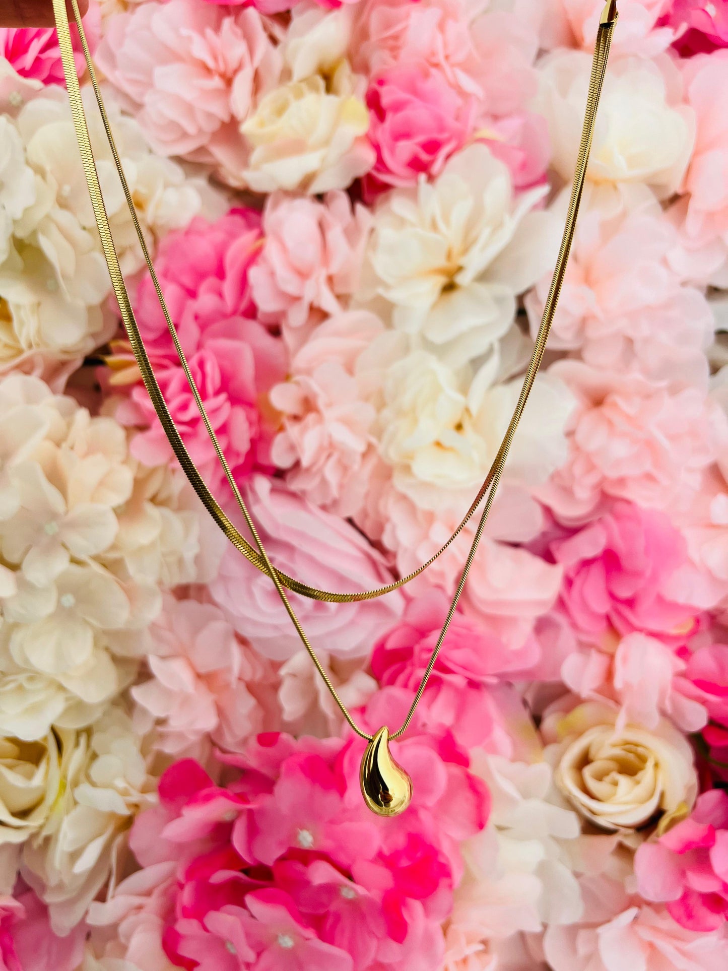 COLLANA SNAKE CON GOCCIA