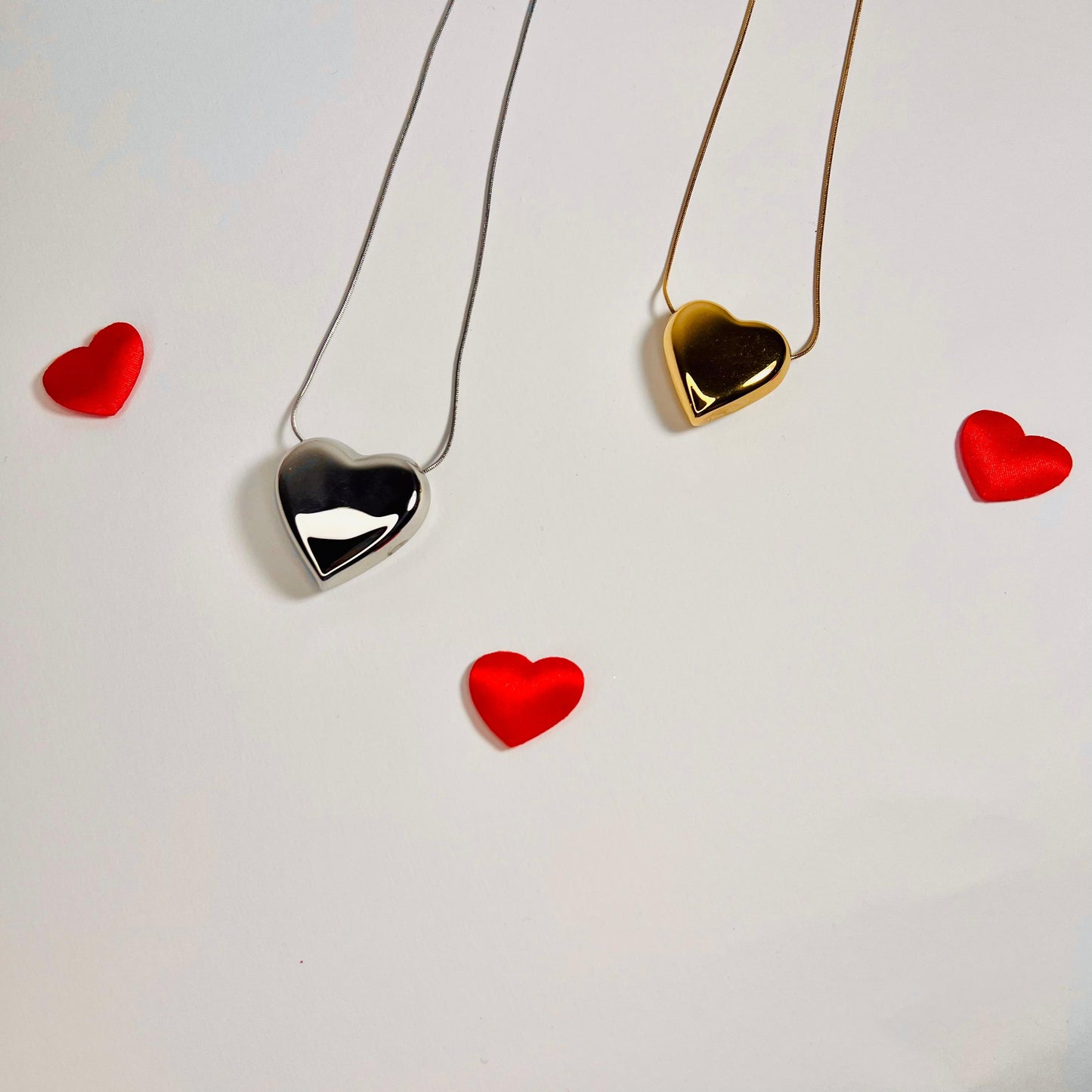 COLLANA CUORE BOMBATO