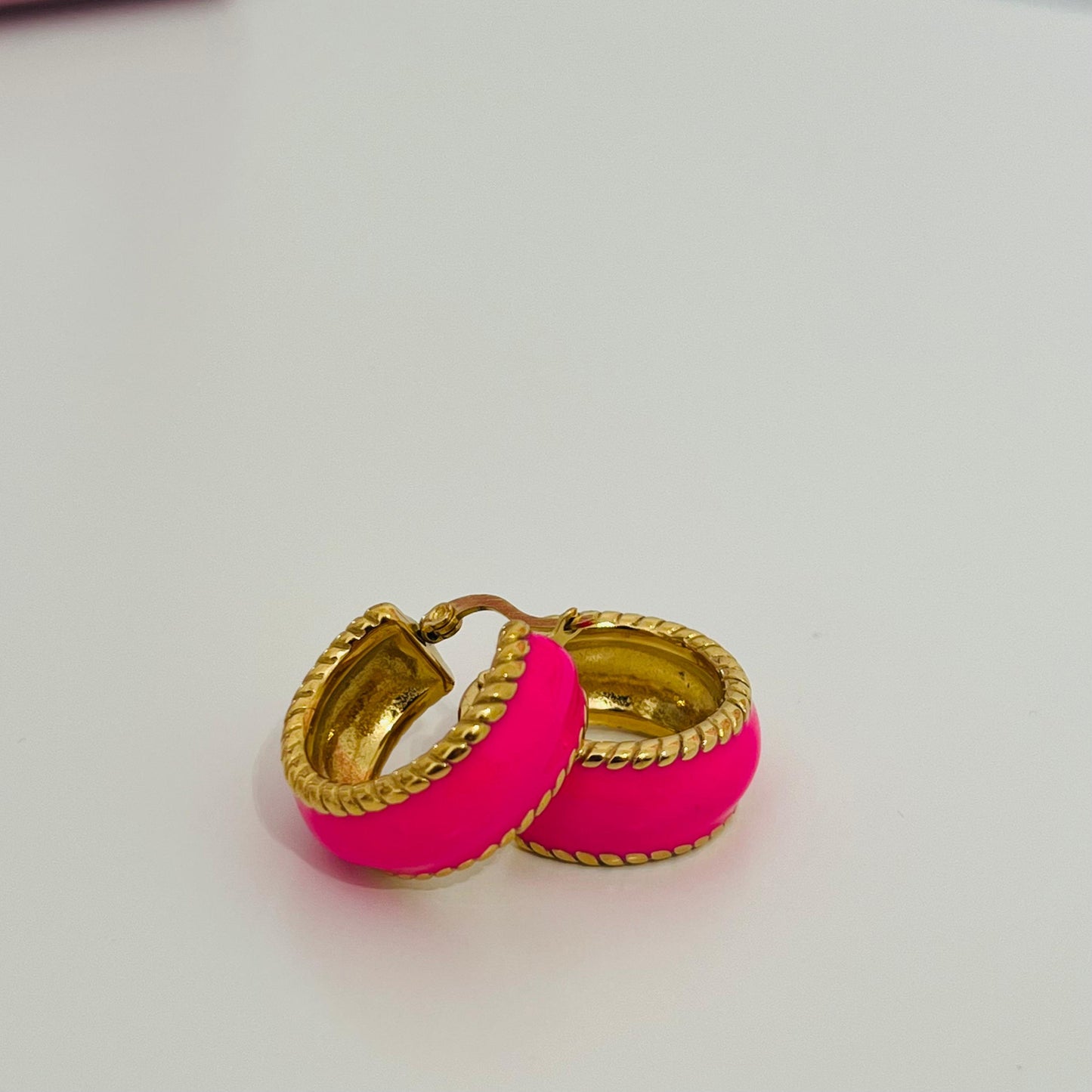 ORECCHINI CERCHIO PINK