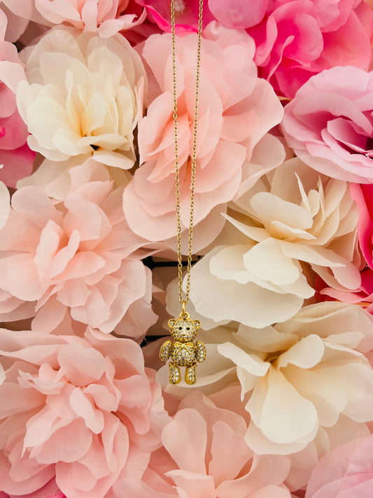 COLLANA ORSETTO ZIRCONI