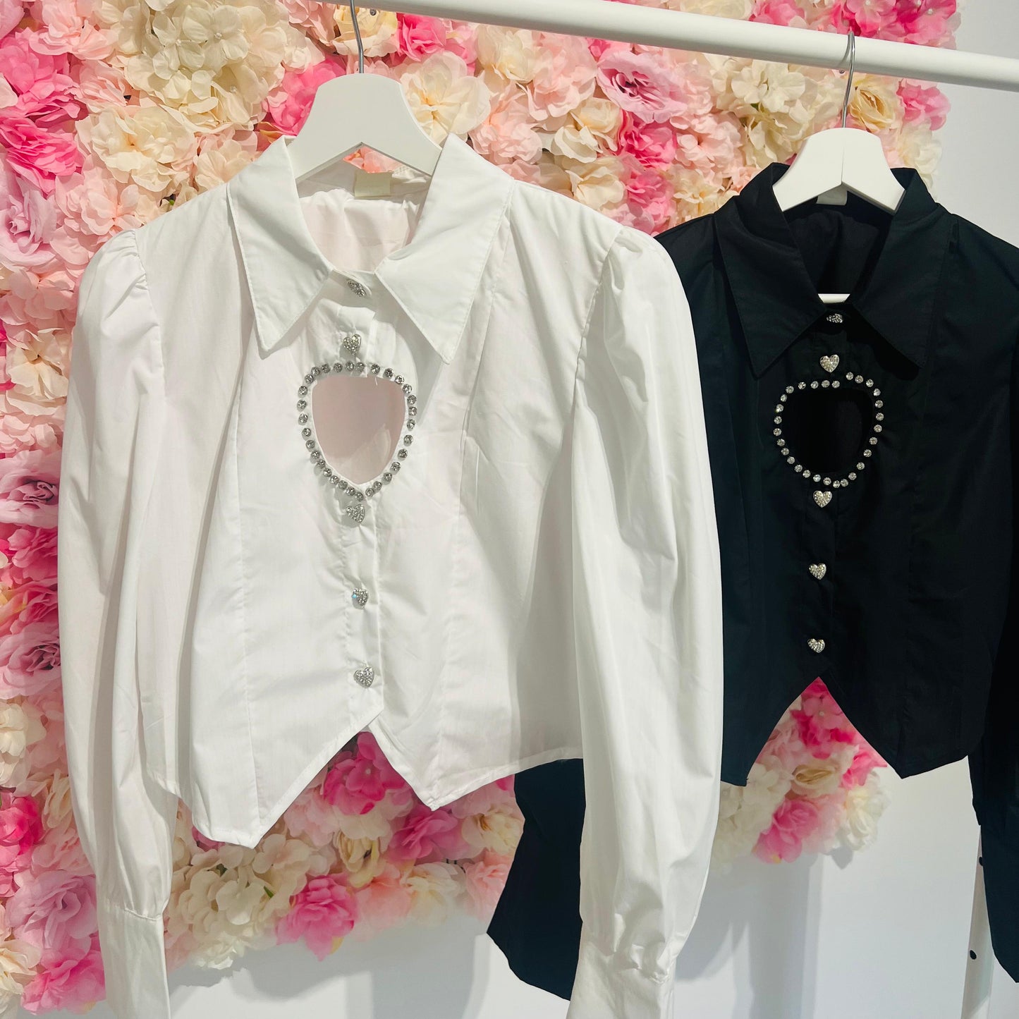 CAMICIA CROPPED HEART