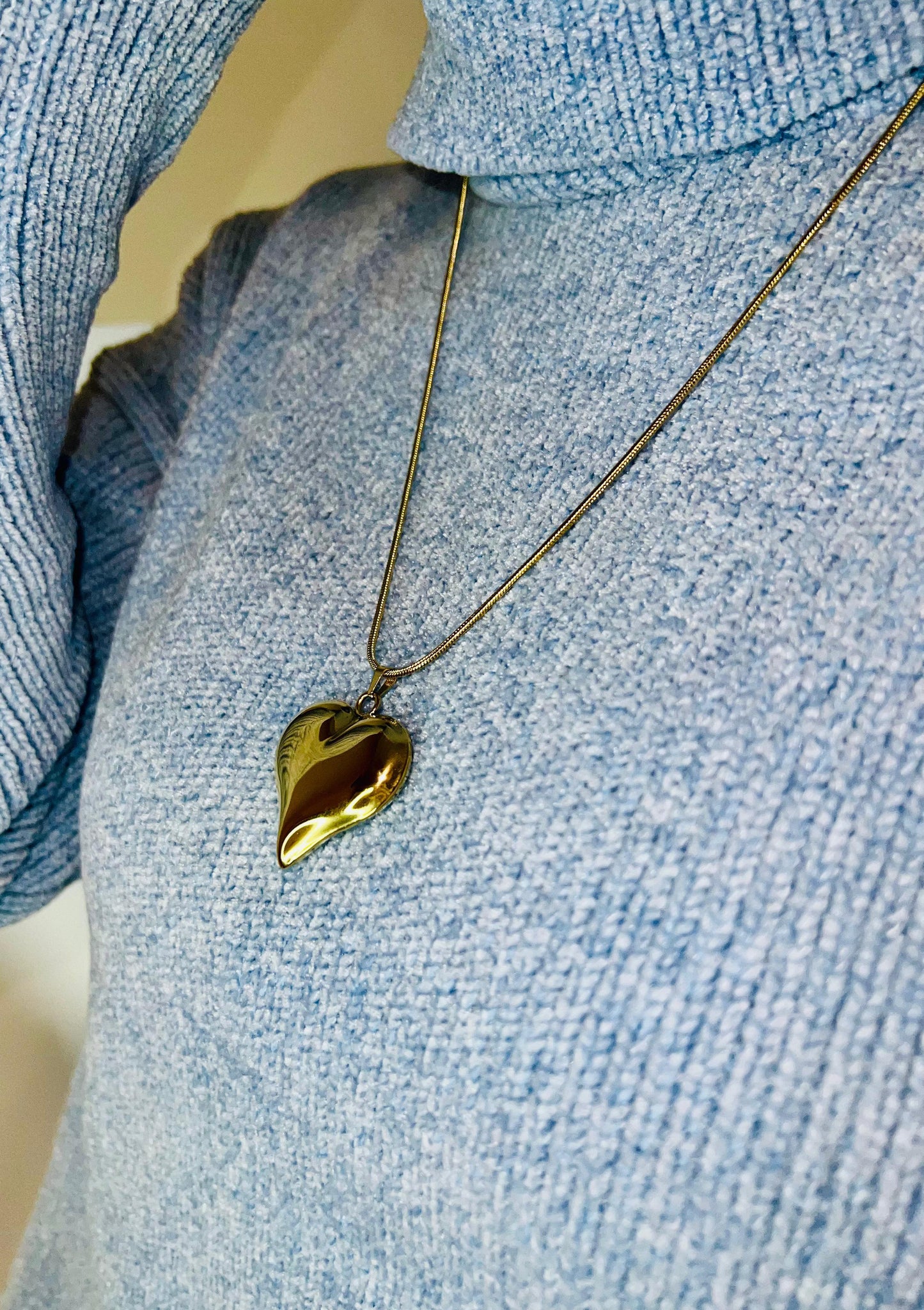 COLLANA CUORE 3D LUNGA