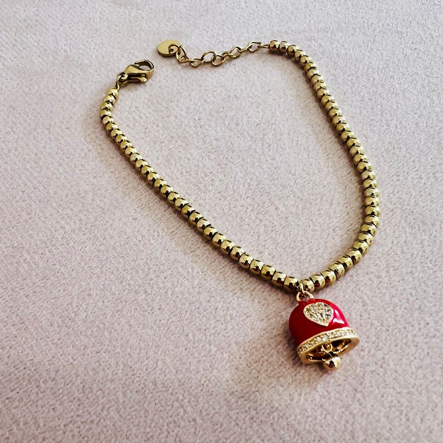 BRACCIALE CAMPANELLA ROSSA