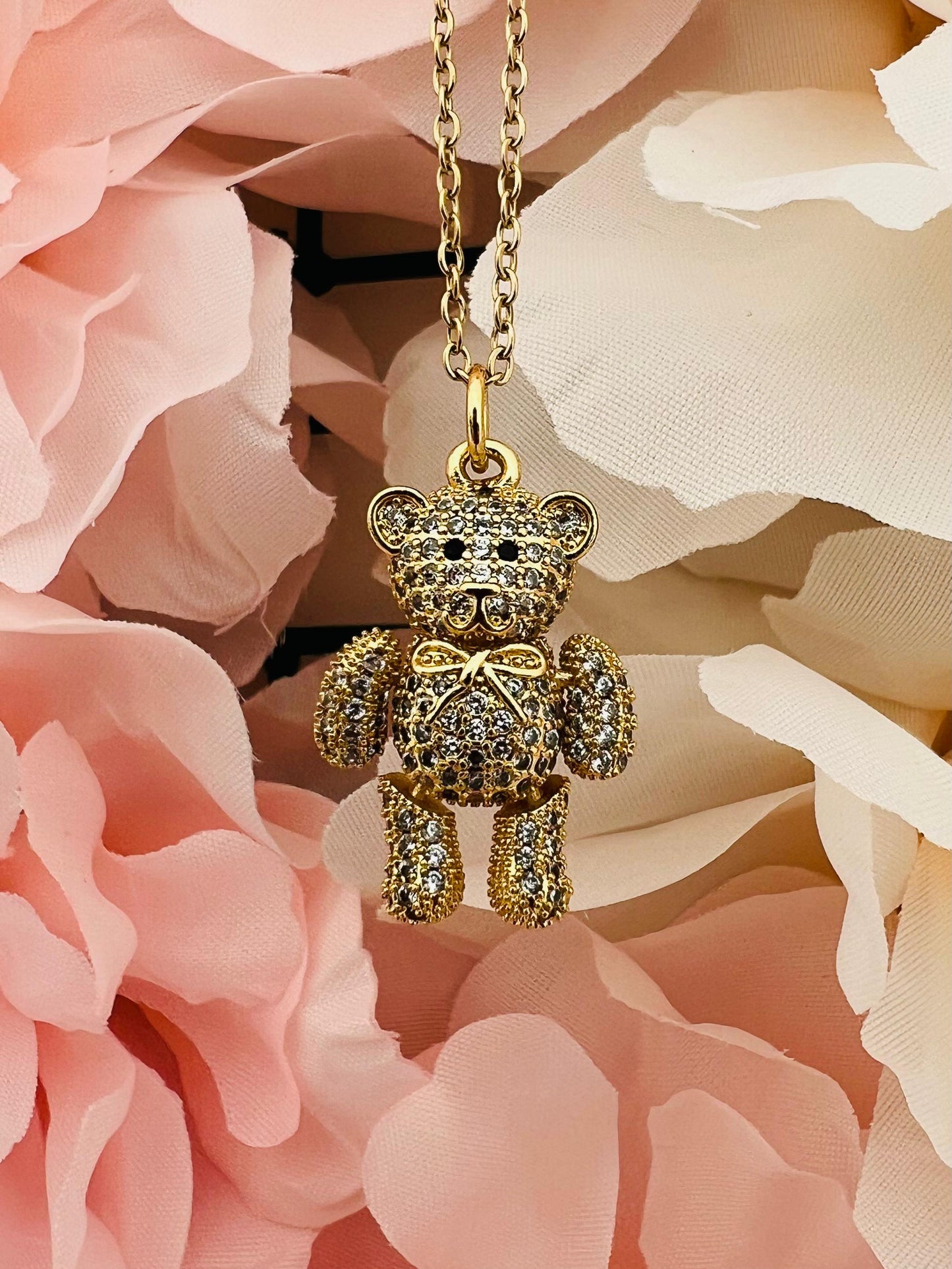 COLLANA ORSETTO ZIRCONI