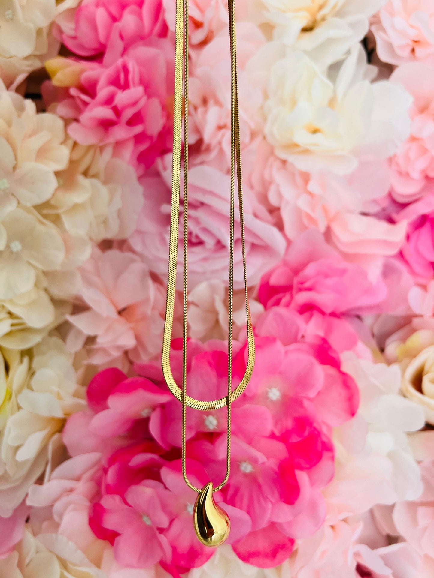 COLLANA SNAKE CON GOCCIA