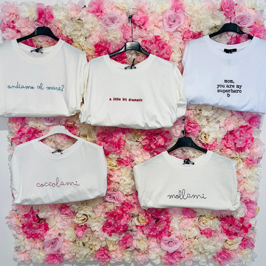 T-SHIRT RICAMO LUMINA