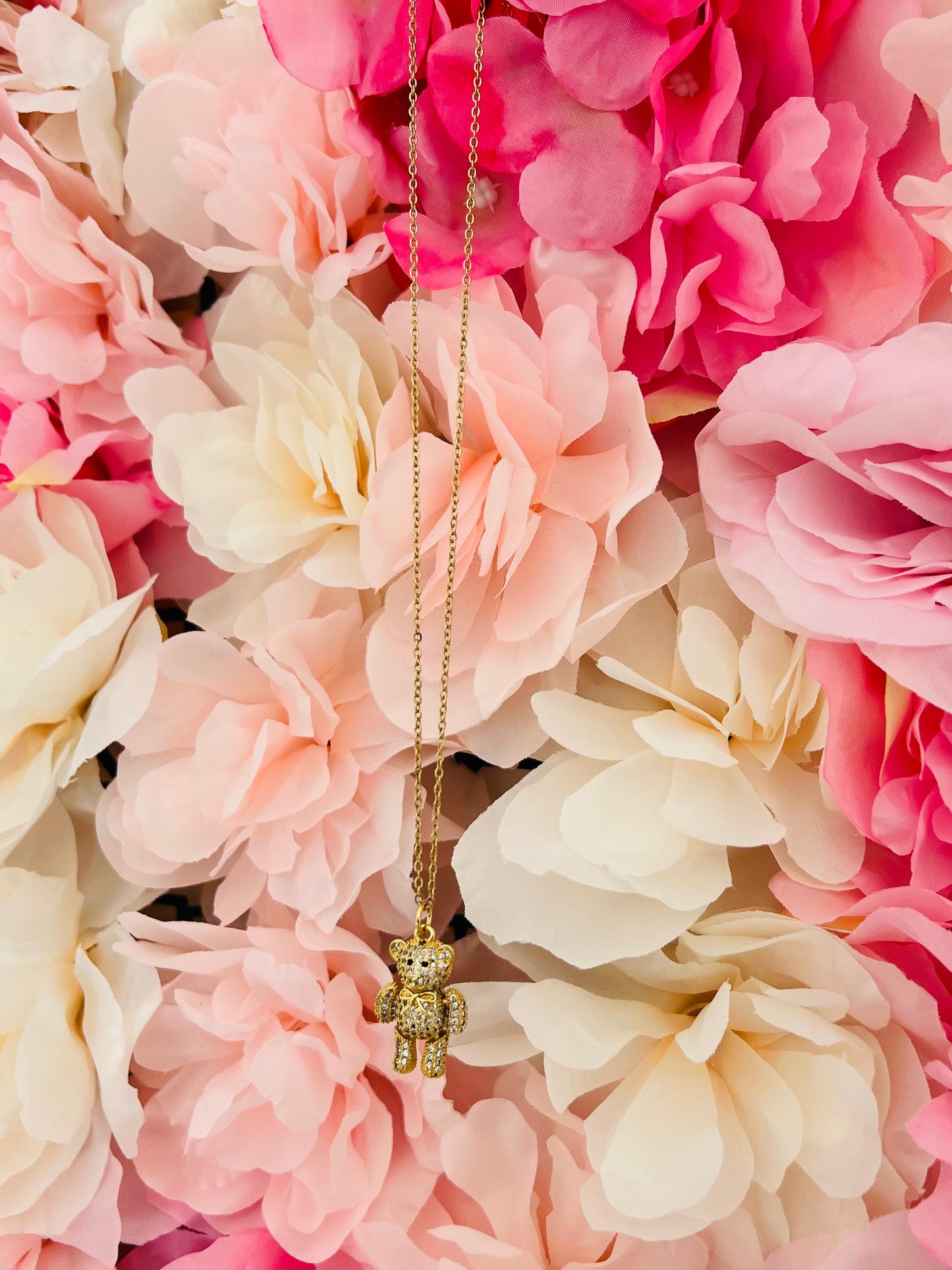 COLLANA ORSETTO ZIRCONI