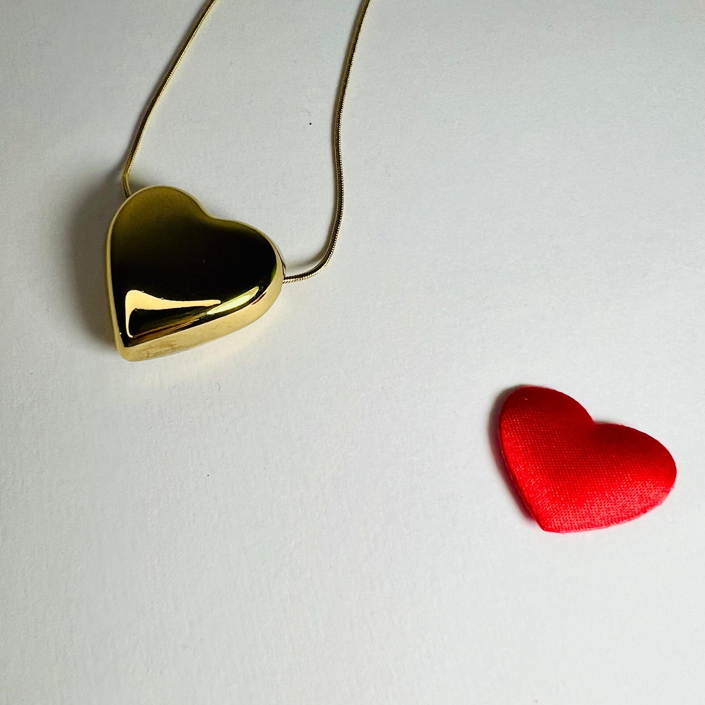 COLLANA CUORE BOMBATO