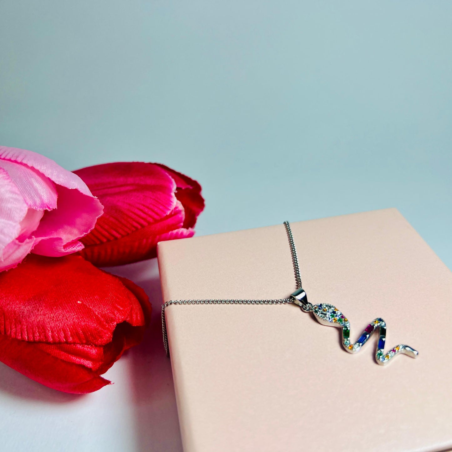 COLLANA SERPENTE ZIRCONI