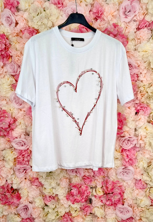 T-SHIRT HEART LUMINA