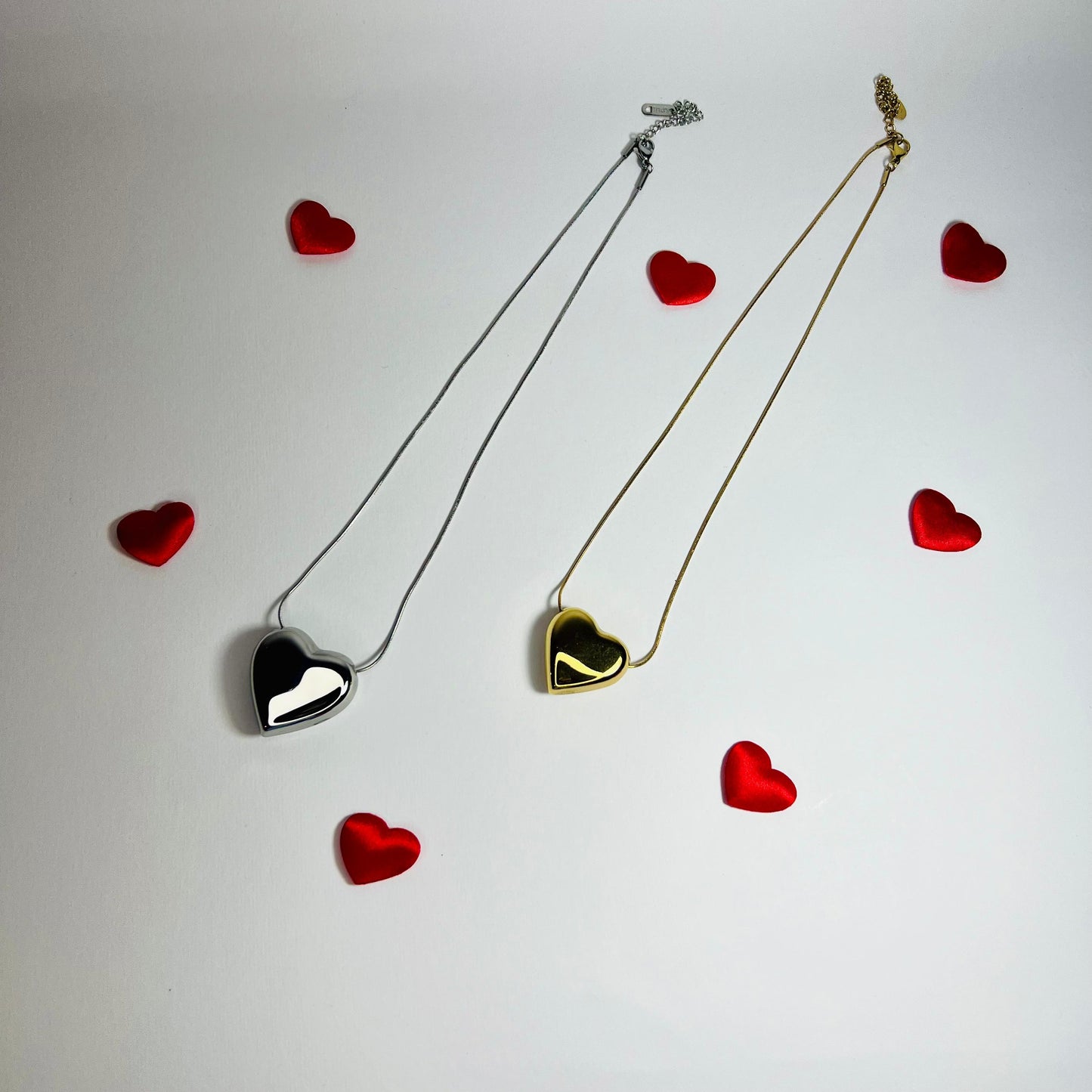 COLLANA CUORE BOMBATO