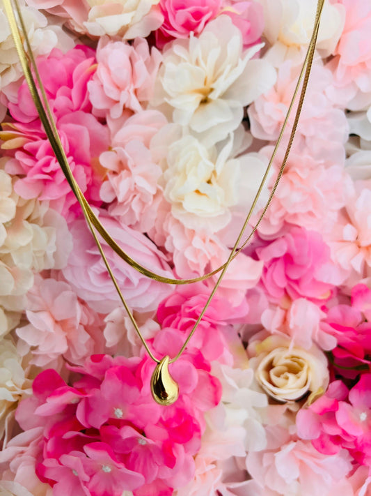 COLLANA SNAKE CON GOCCIA