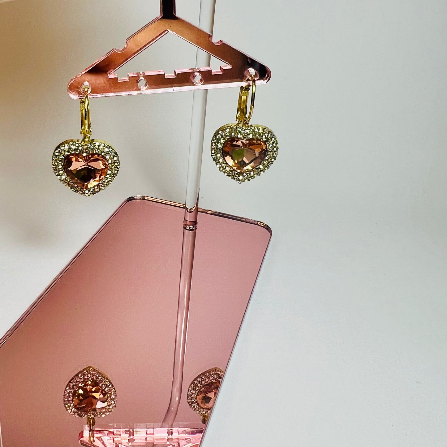 ORECCHINI CUORE ZIRCONI