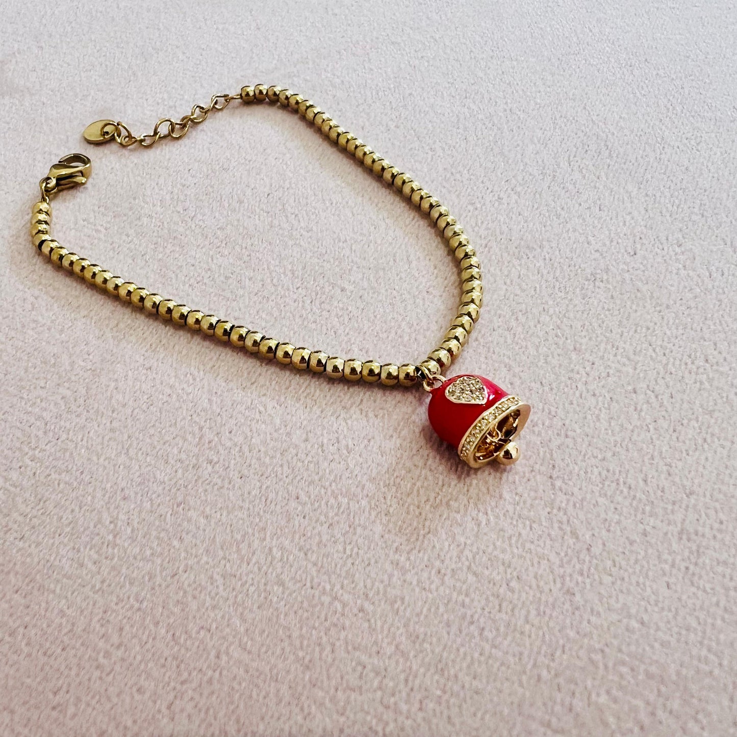 BRACCIALE CAMPANELLA ROSSA