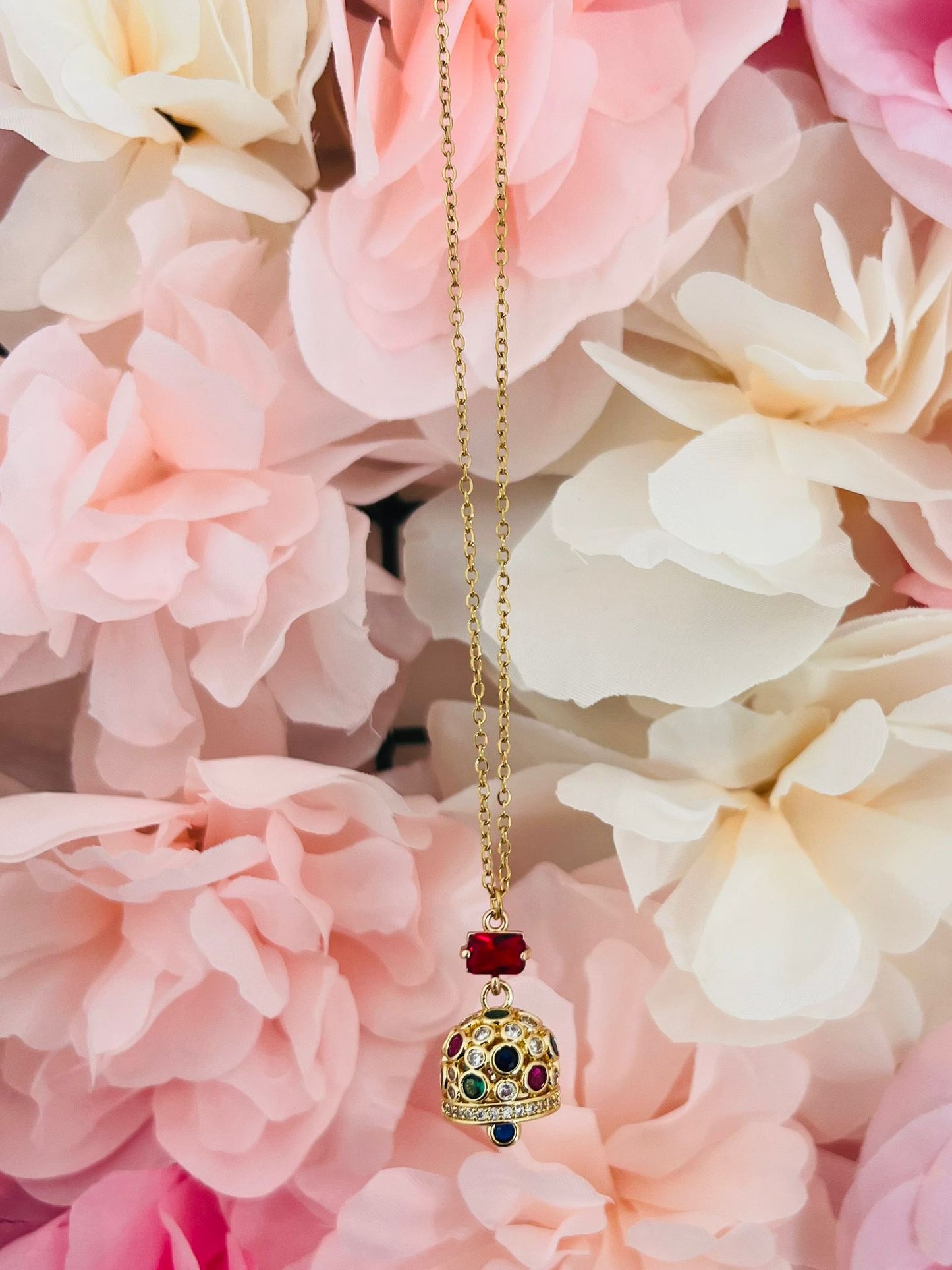 COLLANA CAMPANA CON ZIRCONI