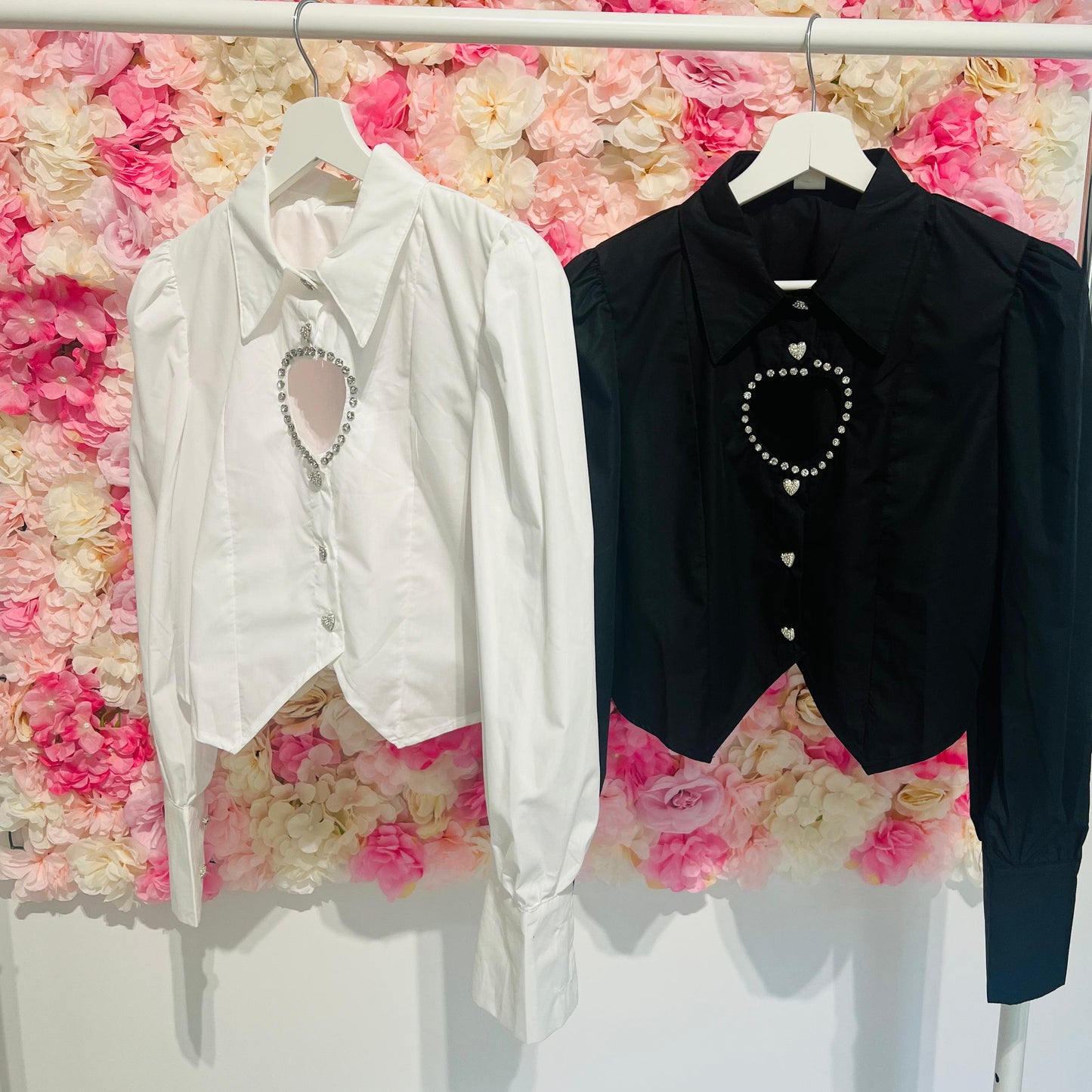 CAMICIA CROPPED HEART