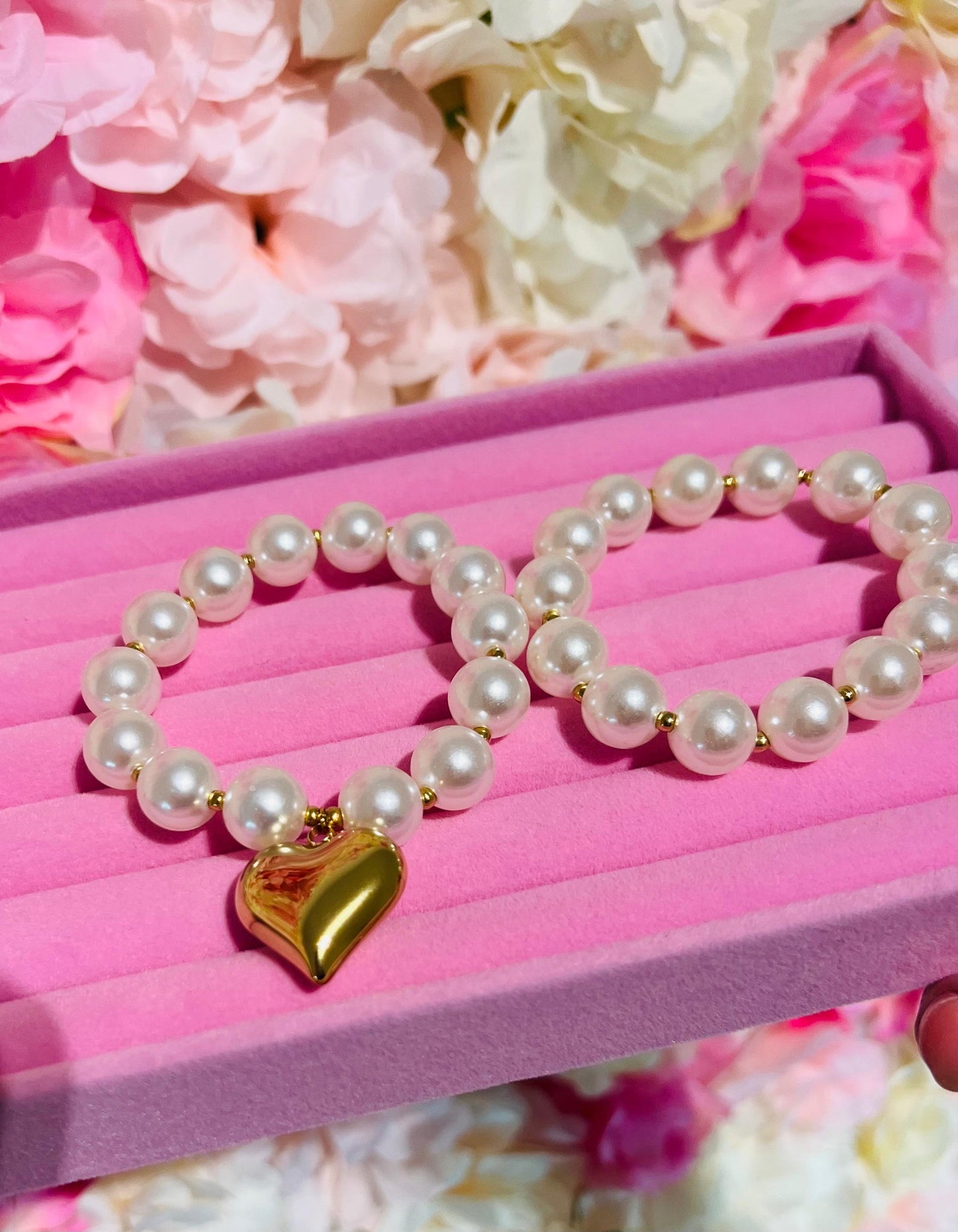 BRACCIALE HEART PERLE