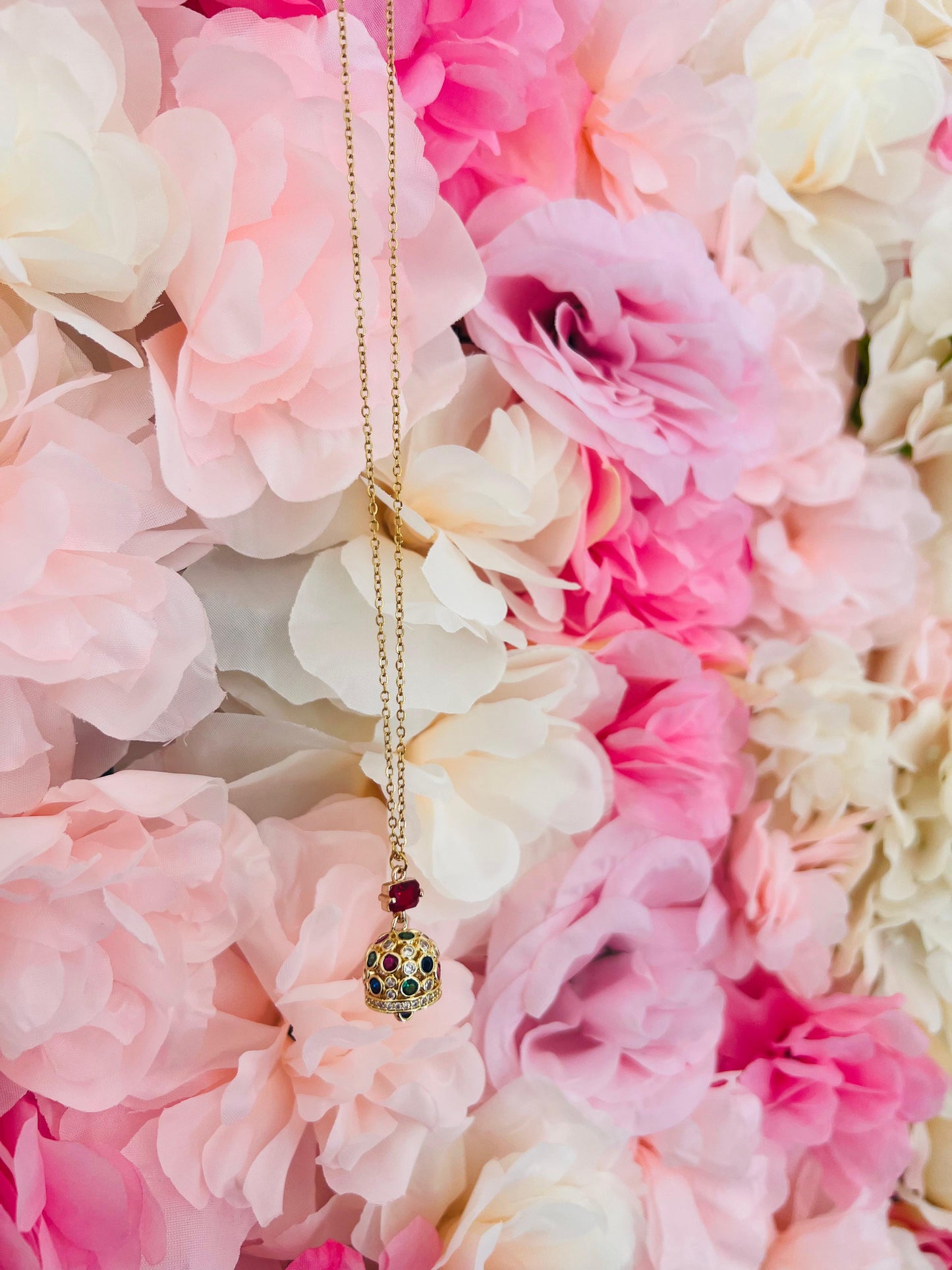 COLLANA CAMPANA CON ZIRCONI