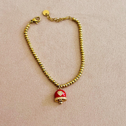 BRACCIALE CAMPANELLA ROSSA